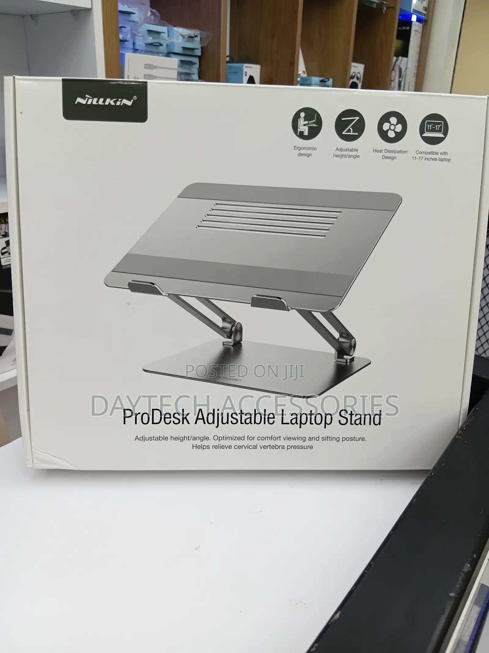 Nillkin Prodesk Adjustable Laptop Stand Metal - Silver