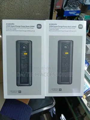 This Is the Xiaomi 212w Hypercharge Power Bank 25000mah - Black