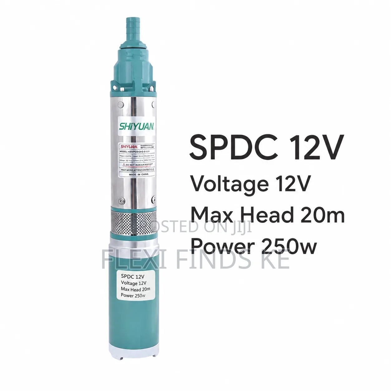 Shiyuan Solar Dc Submersible Water Pump 20m