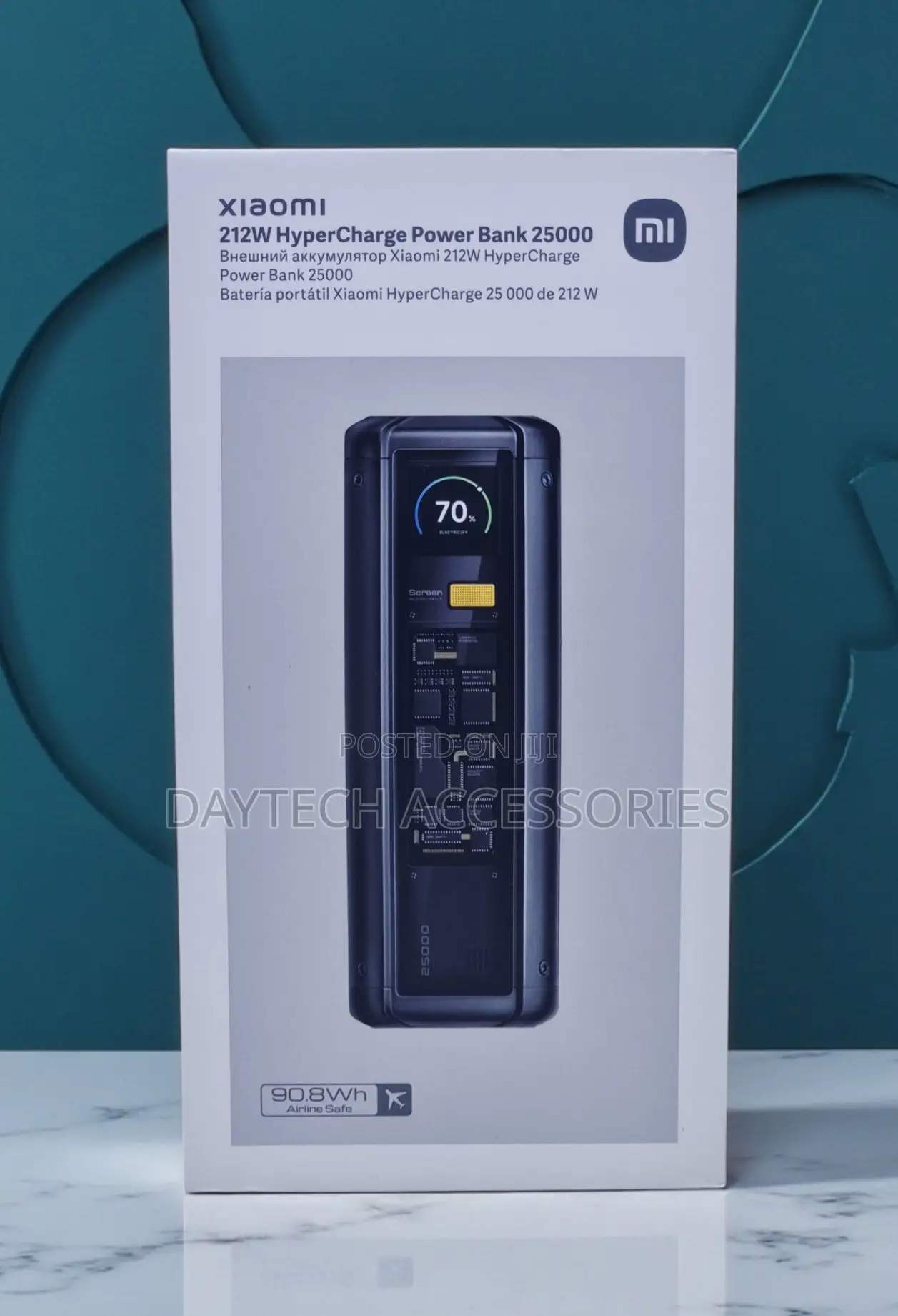 Xiaomi 212w Hypercharge Power Bank 25000mah With Smart Display.