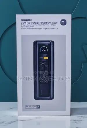 Xiaomi 212w Hypercharge Power Bank 25000mah With Smart Display.