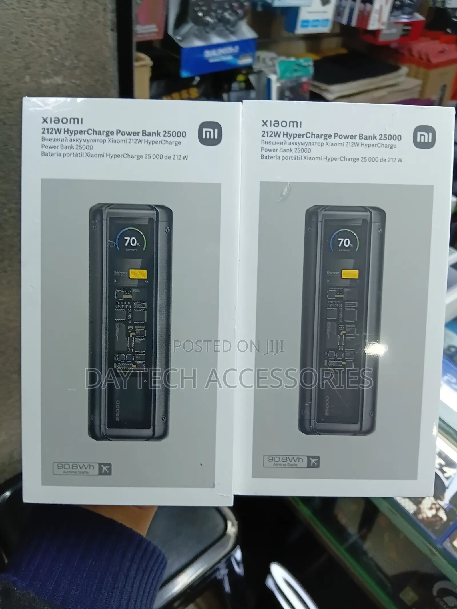 Xiaomi 212w Hypercharge Power Bank 25000mah With Smart Display.