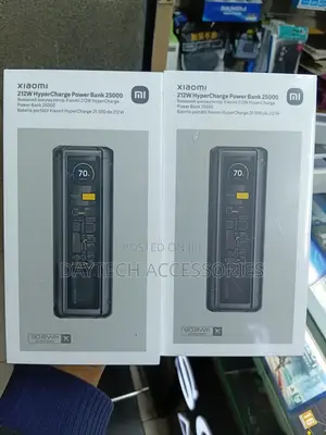 Xiaomi 212w Hypercharge Power Bank 25000mah With Smart Display.