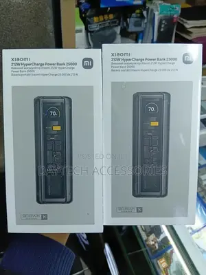 Xiaomi 212w Hypercharge Power Bank 25000mah With Transparent Design.