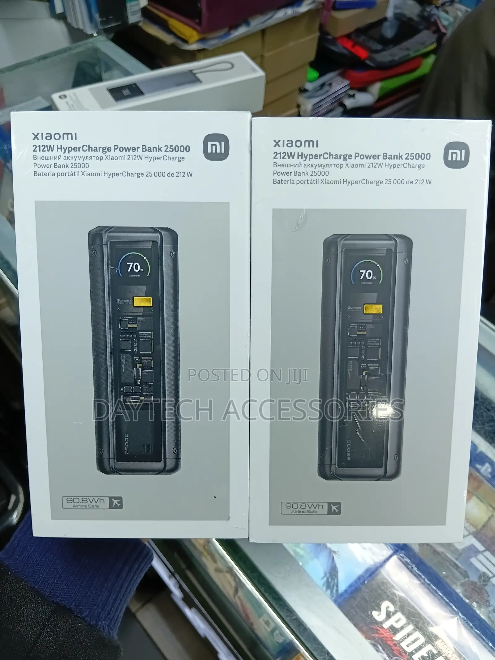 Xiaomi 212w Hypercharge Power Bank 25000mah With Transparent Design.
