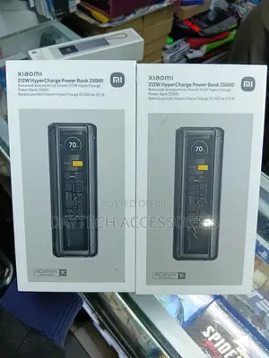 Xiaomi 212w Hypercharge Power Bank 25000mah With Transparent Design.