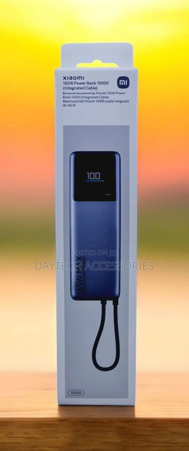 Xiaomi 165w Power Bank 10000 (Integrated Cable) - Black