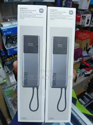 Xiaomi 165w Power Bank 10000 (Integrated Cable) - Black