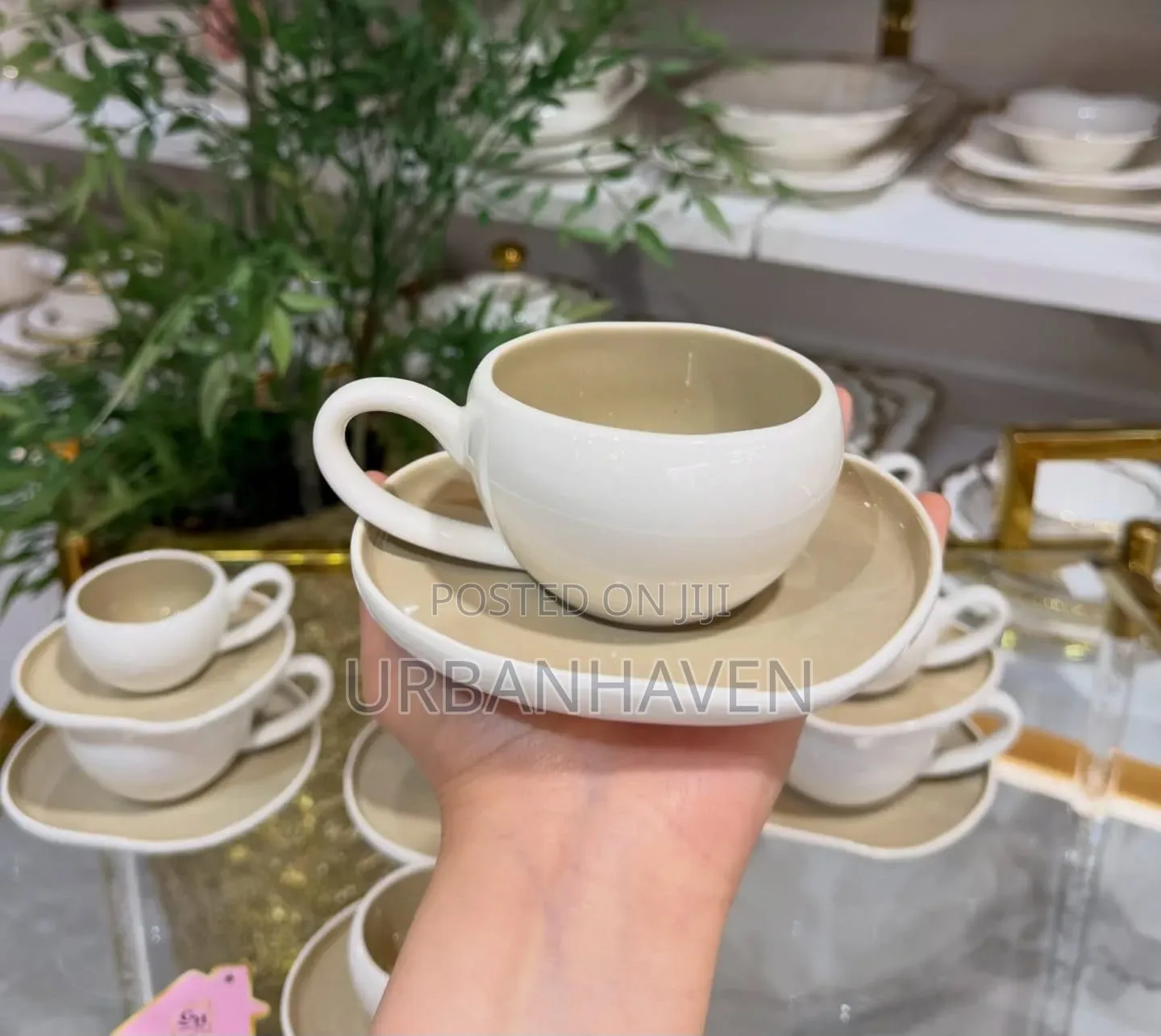 12pcs Premium Porcelain Cup Cup Saucer