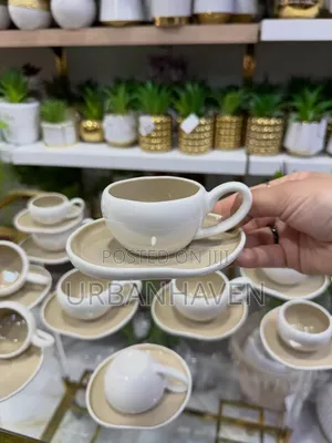 12pcs Premium Porcelain Cup Cup Saucer
