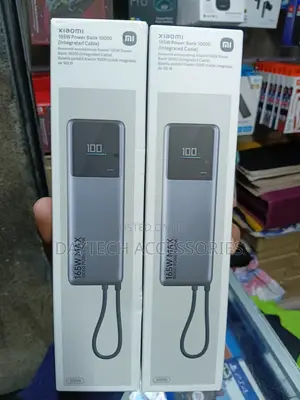 Xiaomi 165w 10000mah (Integrated Cable) Power Bank.