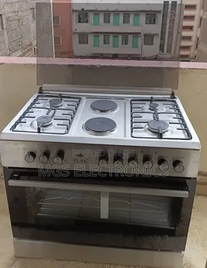 60*90 Tlac 4+2 Standing Cooker With Electric Oven Stainless Steel