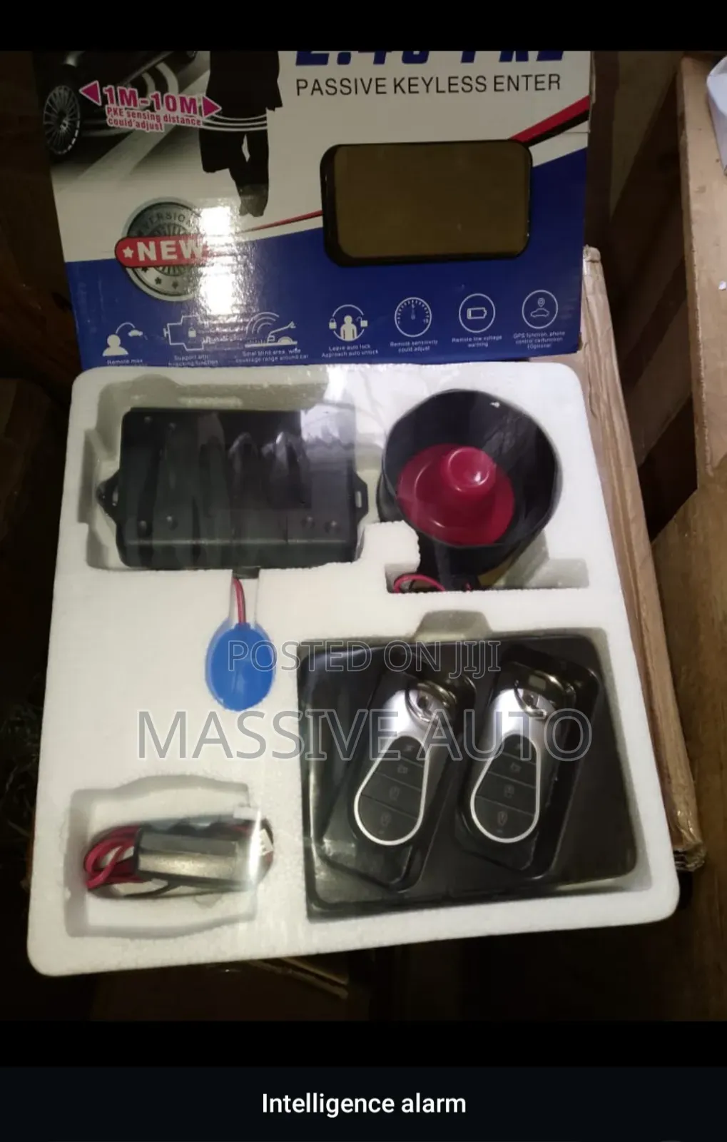 Push to Start Car Alarm System/ Key Less Enter Alarm