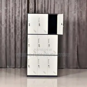 Office Cabinet; 9 Lockers Steel Office Cabinet