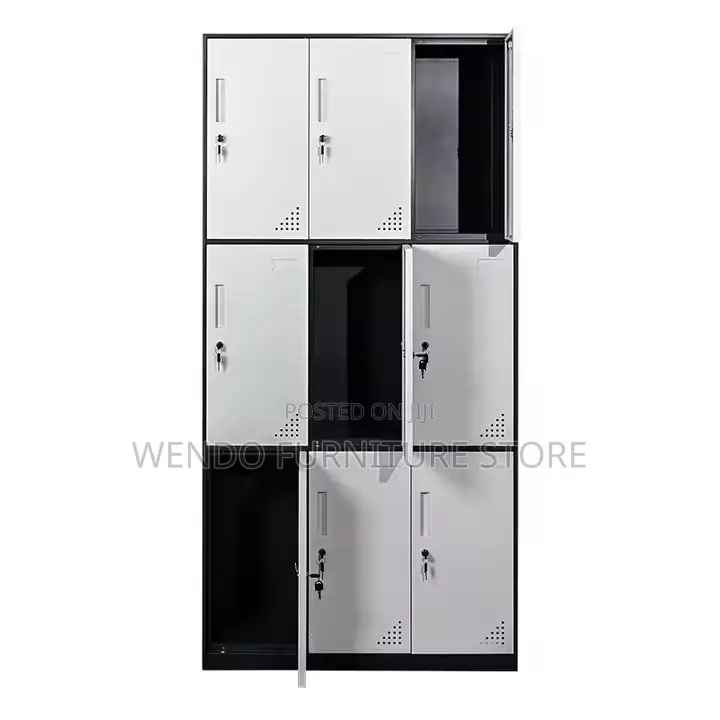 Office Cabinet; 9 Lockers Steel Office Cabinet