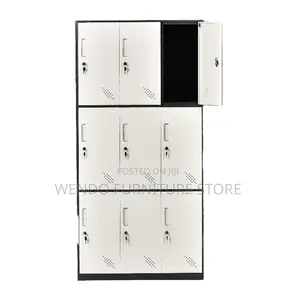 Office Cabinet; 9 Lockers Steel Office Cabinet