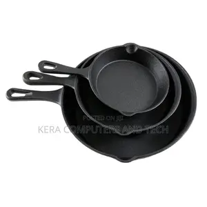 3pcs Non-Stick Cast Iron Pan Set