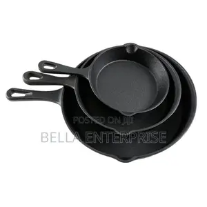 3pcs Non-Stick Cast Iron Pan Set