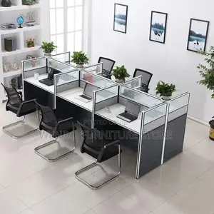 Office Workstation; Six Users Office Working Workstations