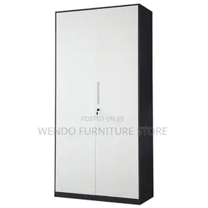 Office Cabinet; Two Doors Steel Adjustable Shelves Cabinet