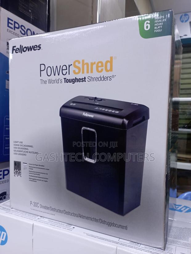 Fellowes Shredder 6 Sheets Strip Cut Home Office