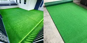 Green Artificial Grass Installation for Premium Home Finishing
