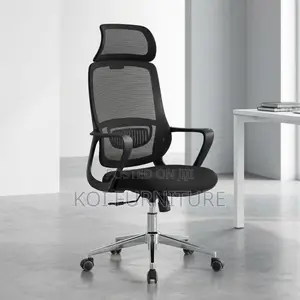 Office Chair : Black Halley High Back Ergonomic Office Chair