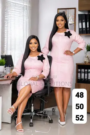 Elegant Knee-Length Office Dresses