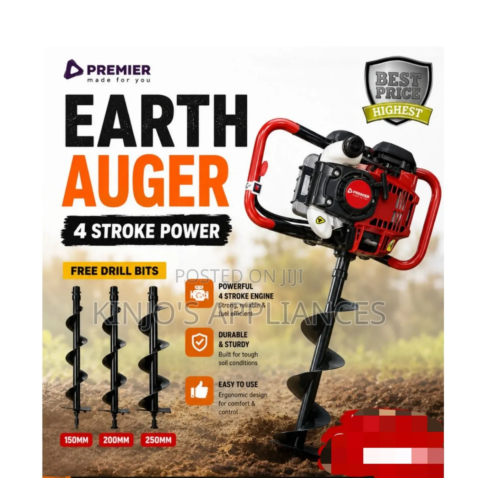 Premier Earth Auger 4 Stroke Power