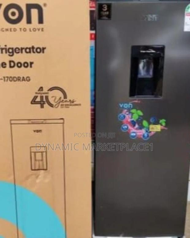 Von Fridge 176litres With Dispenser Single Door Refrigerator