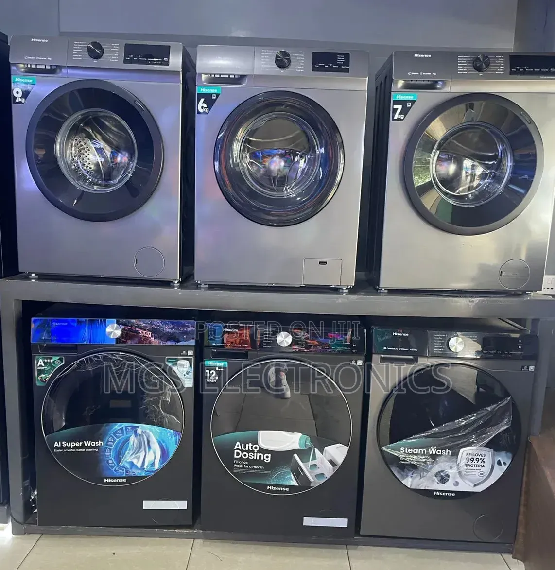Hisense Front Load Washing ;
10.5/6kg