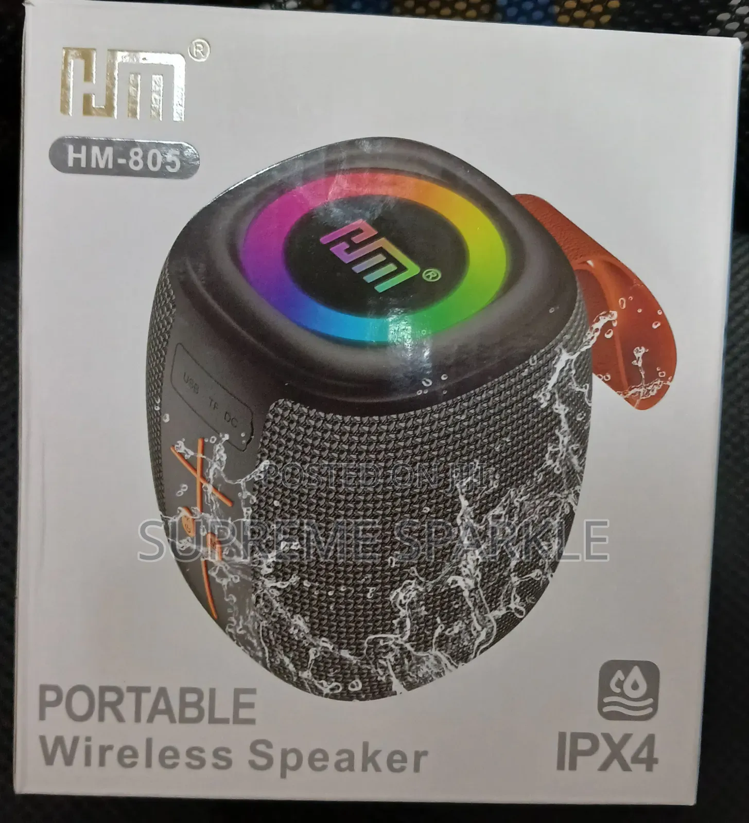 Hm-805,Wireless Speaker With RGB Led Lights.