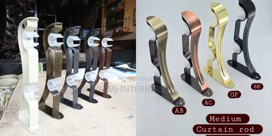 Executive Smooth Brackets for Jua Kali Curtain Rods for Homes