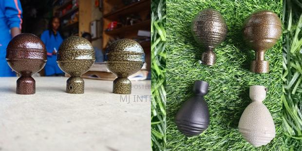 Quality Metallic Finials for Curtain Rods