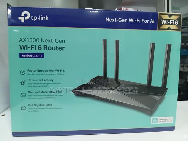 Tp-Link Wifi 6 Ax1500 Smart Wifi Router (Archer Ax10) 802.11ax.