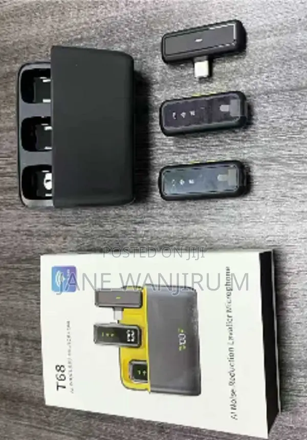 T68 Professional Wireless Microphone Set With Charging Case