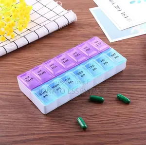 7 Day Am Pm Pill Organizer Weekly Medicine Box Pill Planner