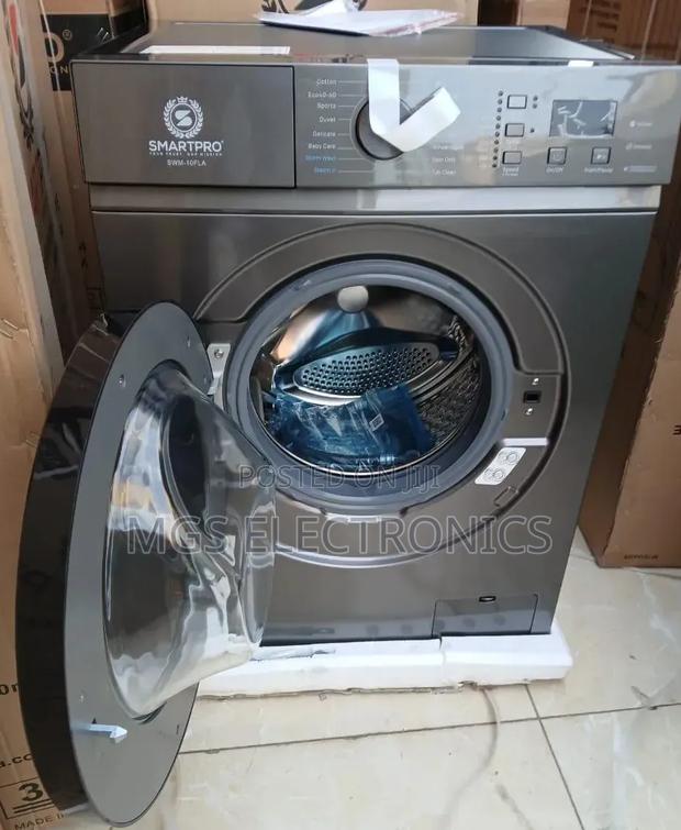 Smartpro 10kg Front Load Washing Machine Wash and Spin