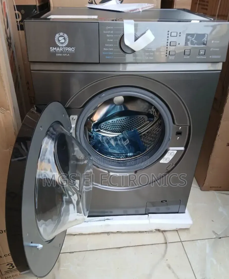 Smartpro 10kg Front Load Washing Machine Wash and Spin