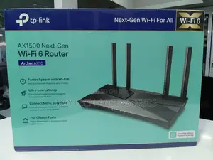Tp-Link Ax10 Archer Ax1500 1.5 GBPS Wi-Fi 6 Dual-Band Wireless Router