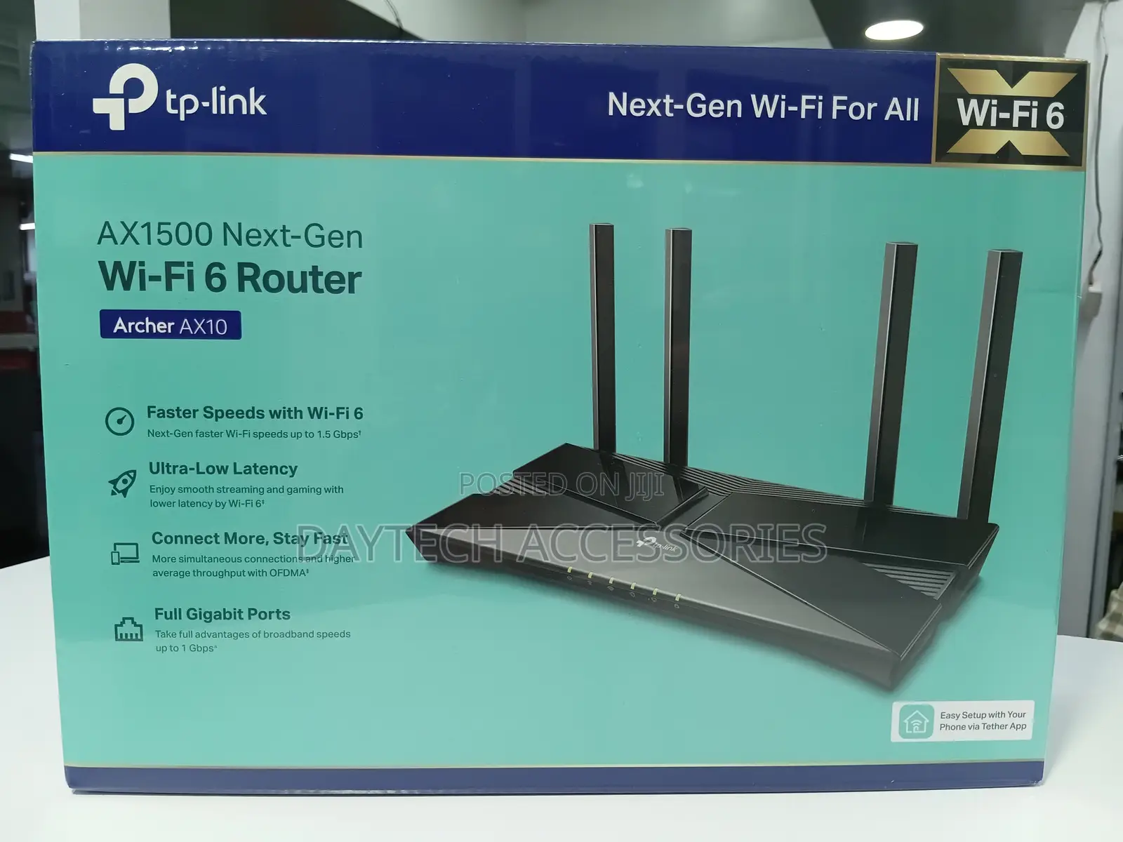 Tp-Link Ax10 Archer Ax1500 1.5 GBPS Wi-Fi 6 Dual-Band Wireless Router
