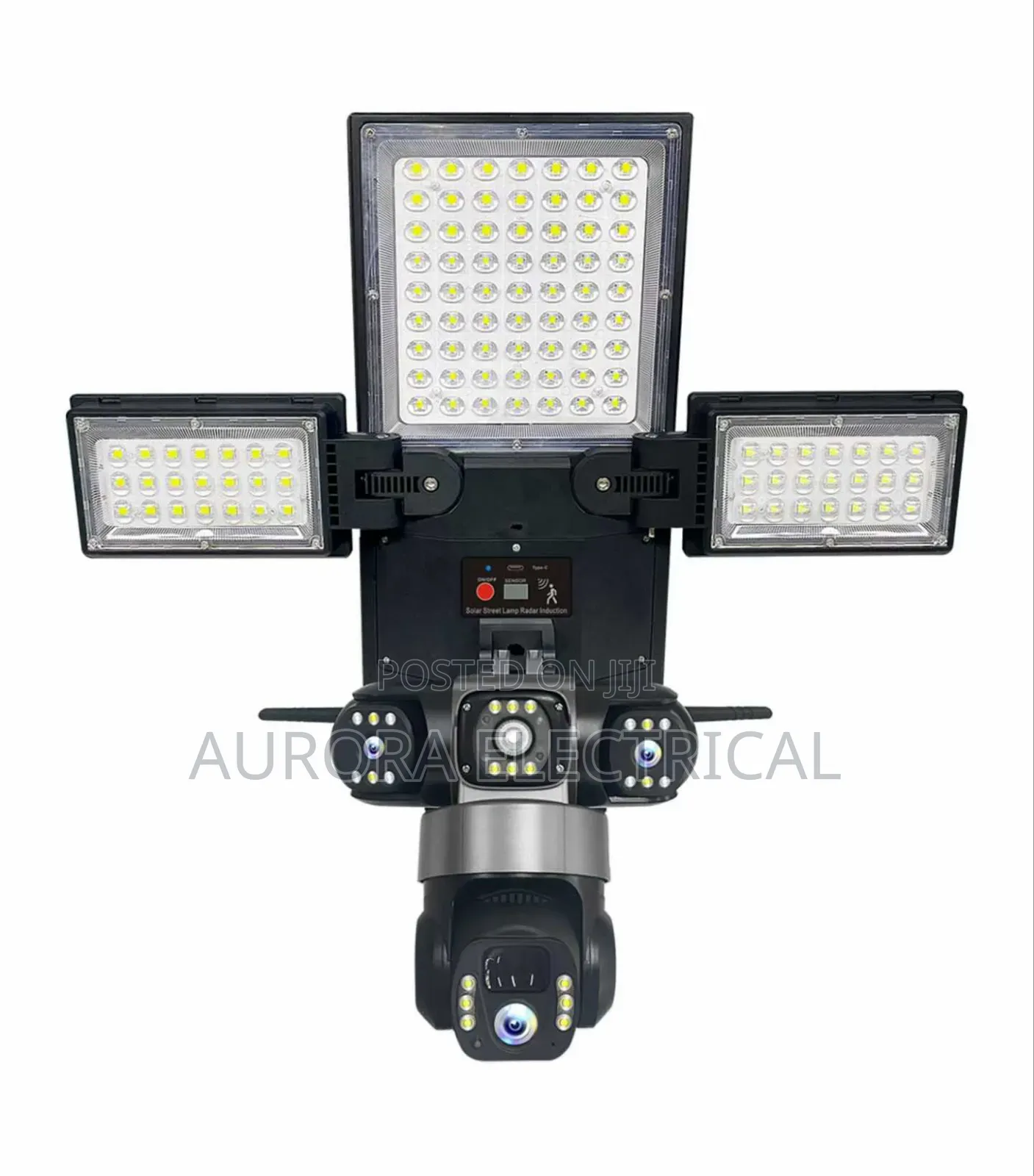 Solar Street Lights With 3 Cameras