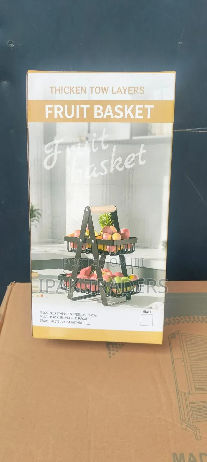 2layer Fruit Basket Now Available in White