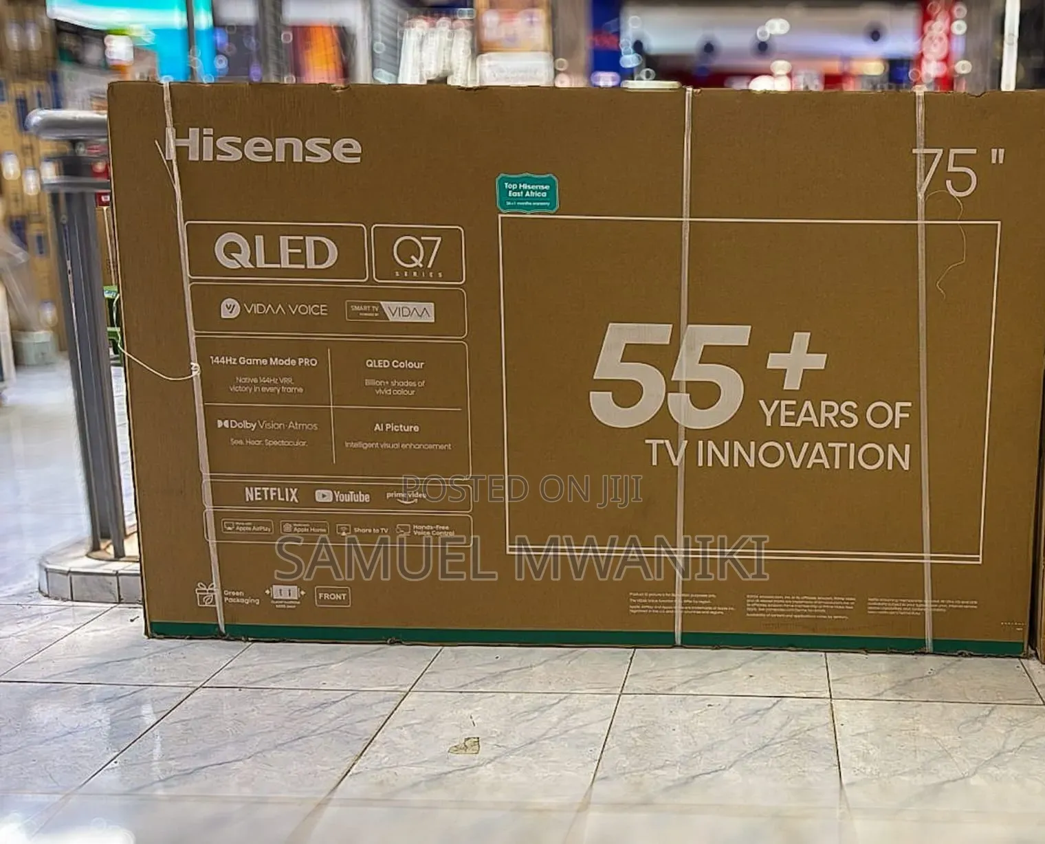 Hisense 75" Qled Uhd Smart Tv Latest Model Frameless Screen