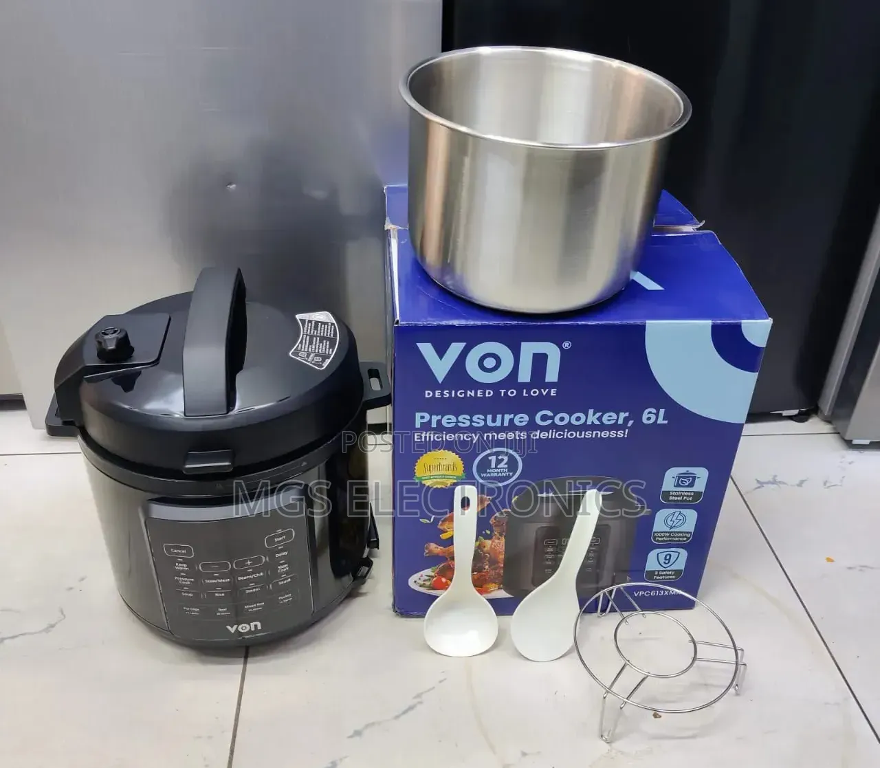 Introducing the New Design Von 6l Electric Pressure Cooker With a P
