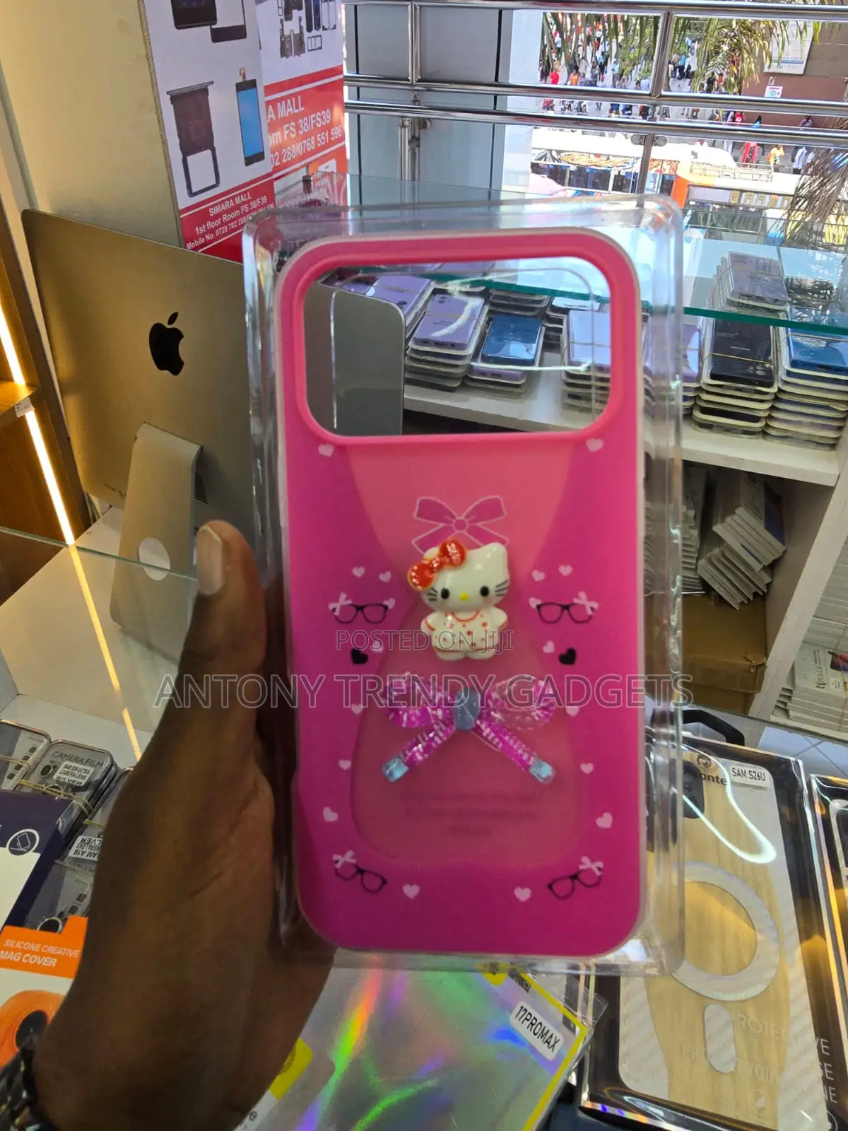 iPhone 17 Pro Max Cartoon Kitty Protective Back Cover