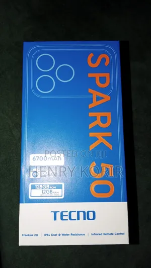 Tecno Spark 50 Standard New Black Color