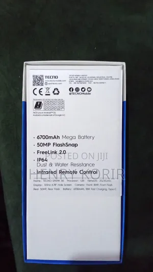 Tecno Spark 50 Standard New Black Color