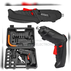 47pc Rechargeable Drill Screw Driver Tool Box Set