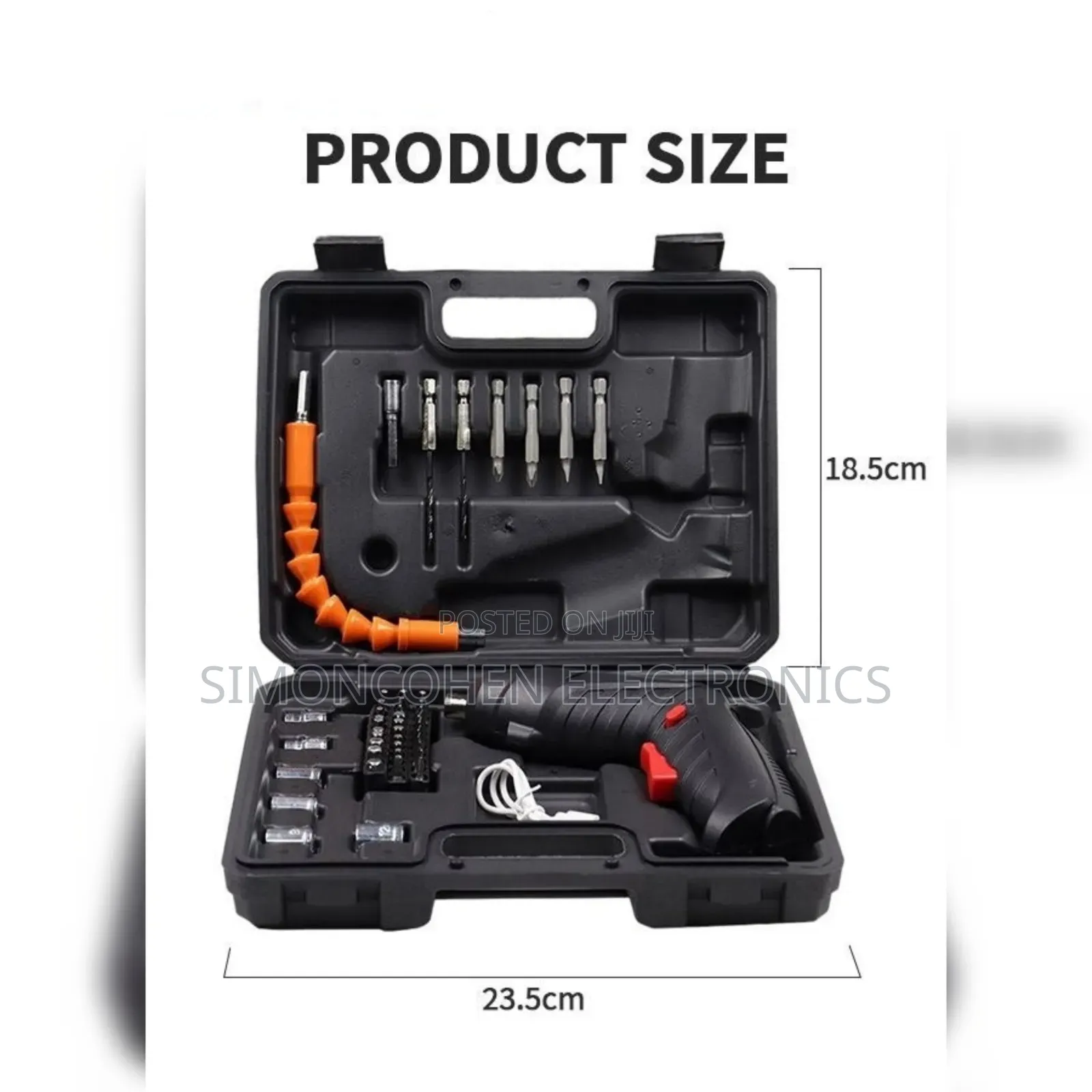 47pc Rechargeable Drill Screw Driver Tool Box Set